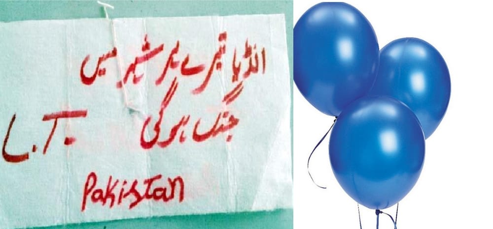 Pak Letter Found at Kangra, War Threatening.