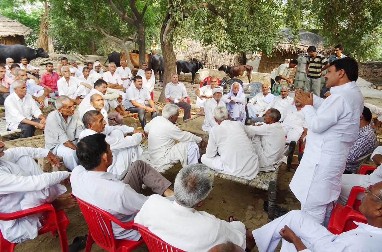 protest on police station