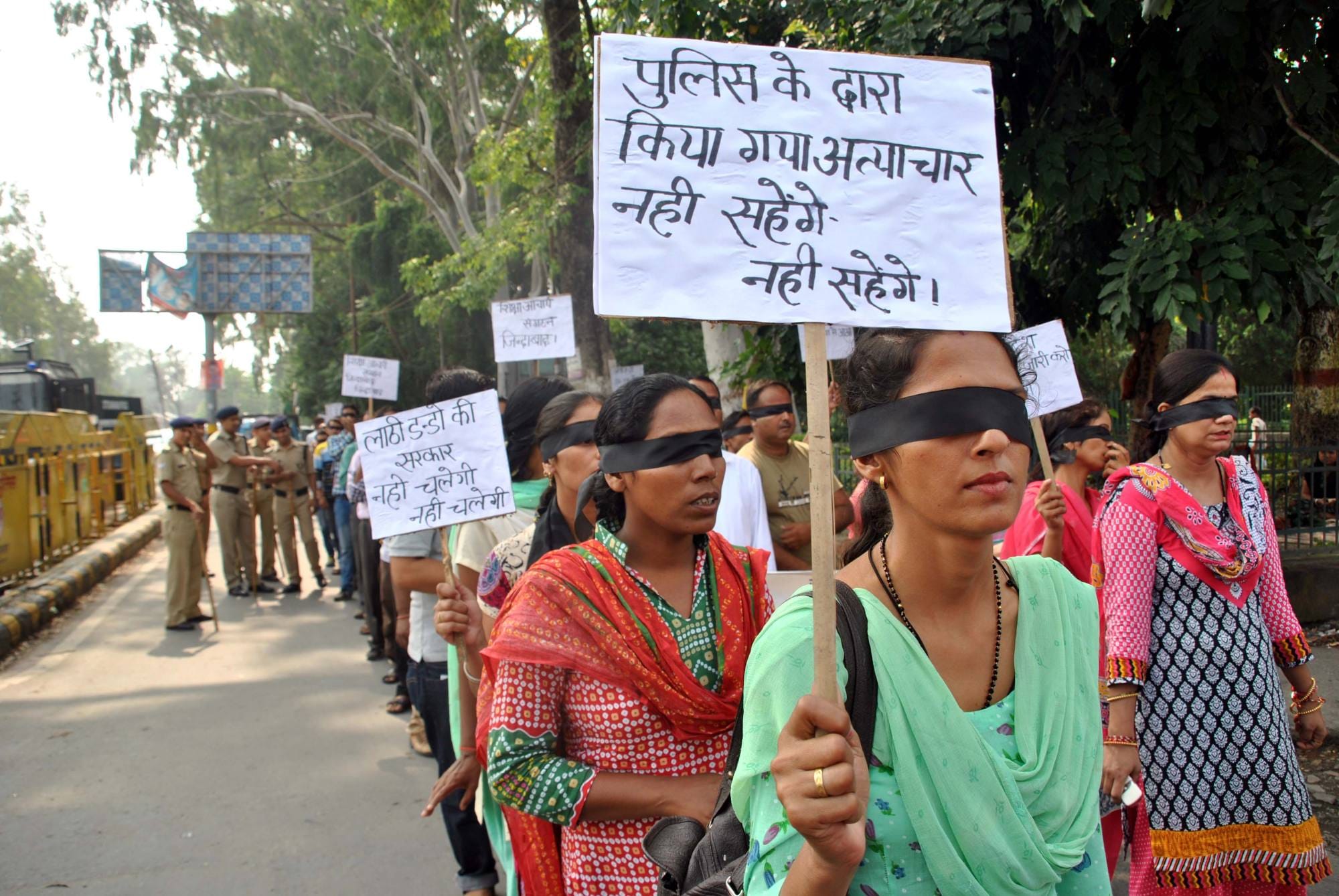 shiksha acharya rally in dehradun.