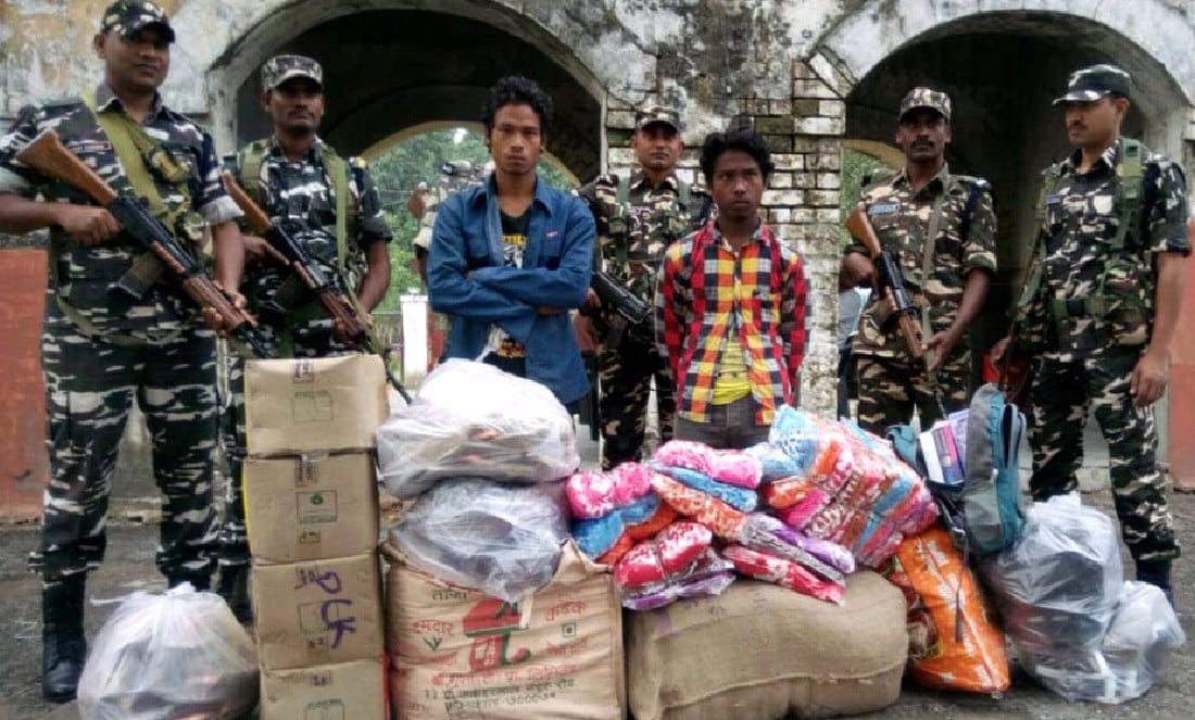 SSB caught smuggling goods worth half a million