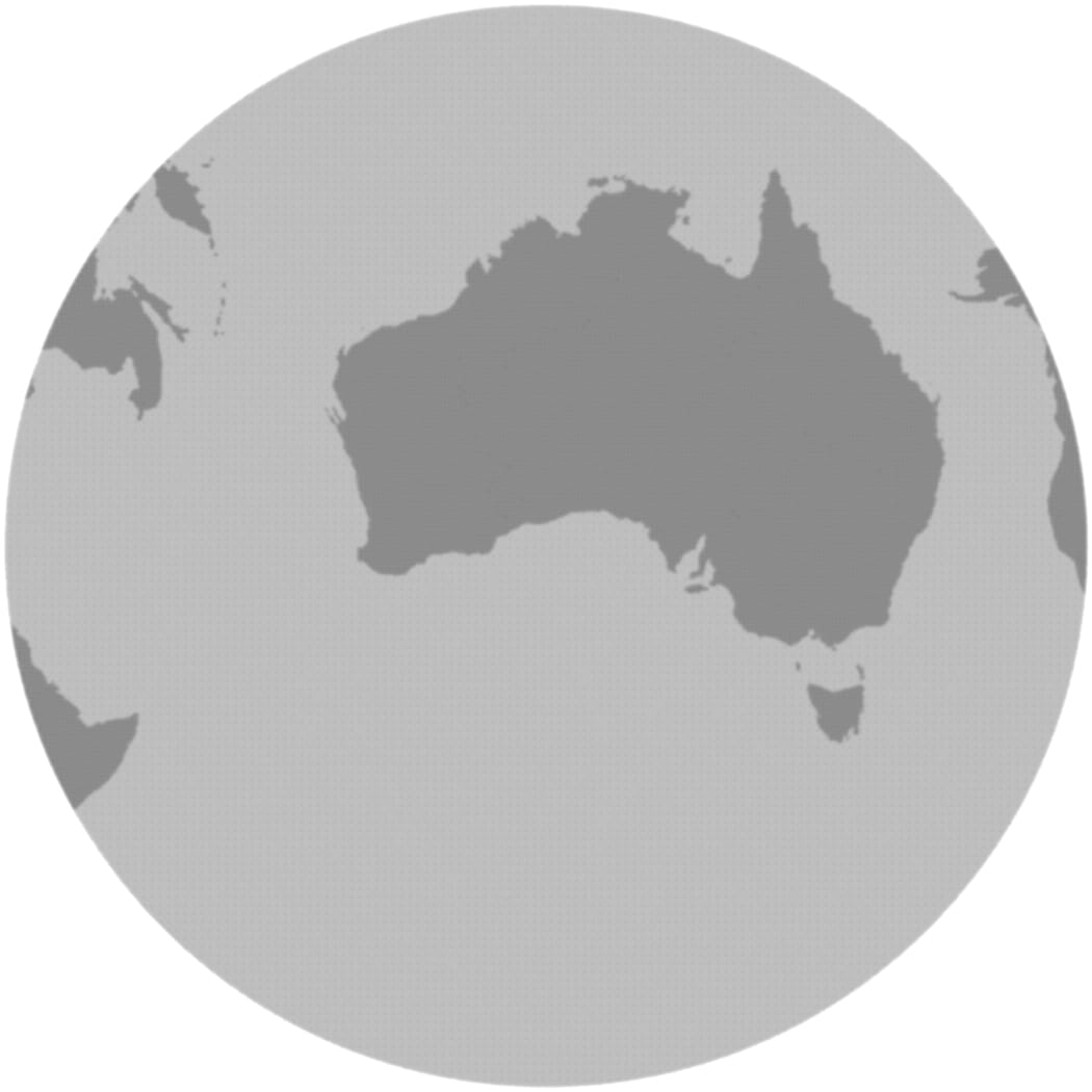 Not so below Australia