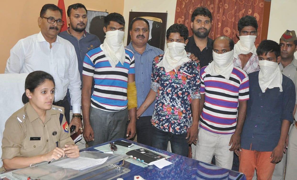 After the encounter, five crook caught.