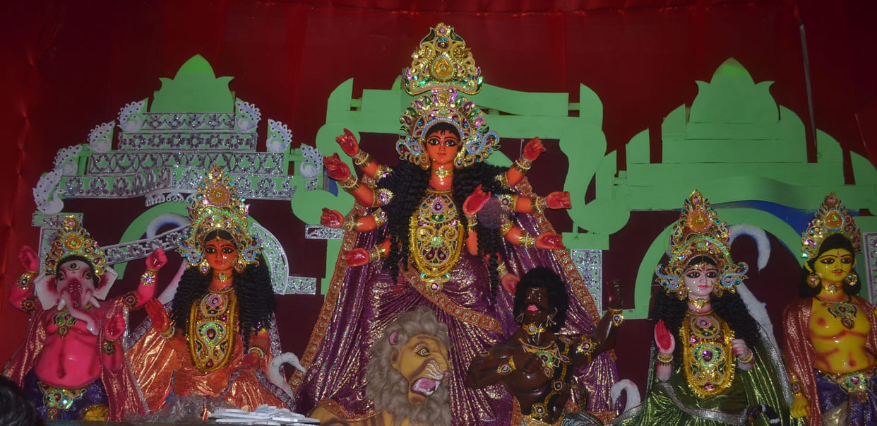 eyes opened of maa durga