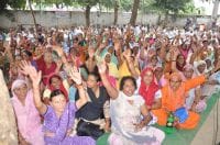 colony, illegal colony, dharna, karnal