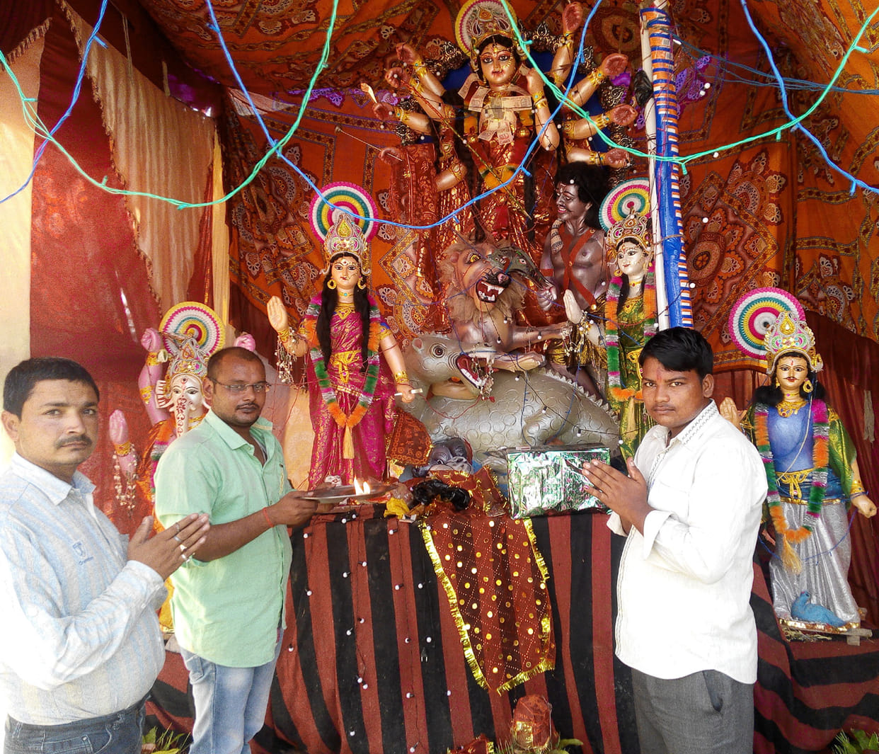 durga puja pandal became beautiful