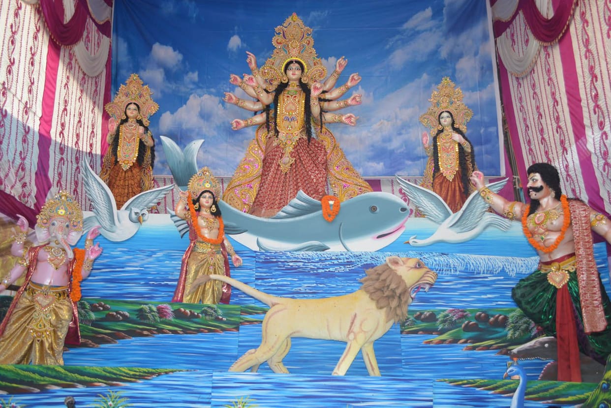 Goddess in pandals Viraji