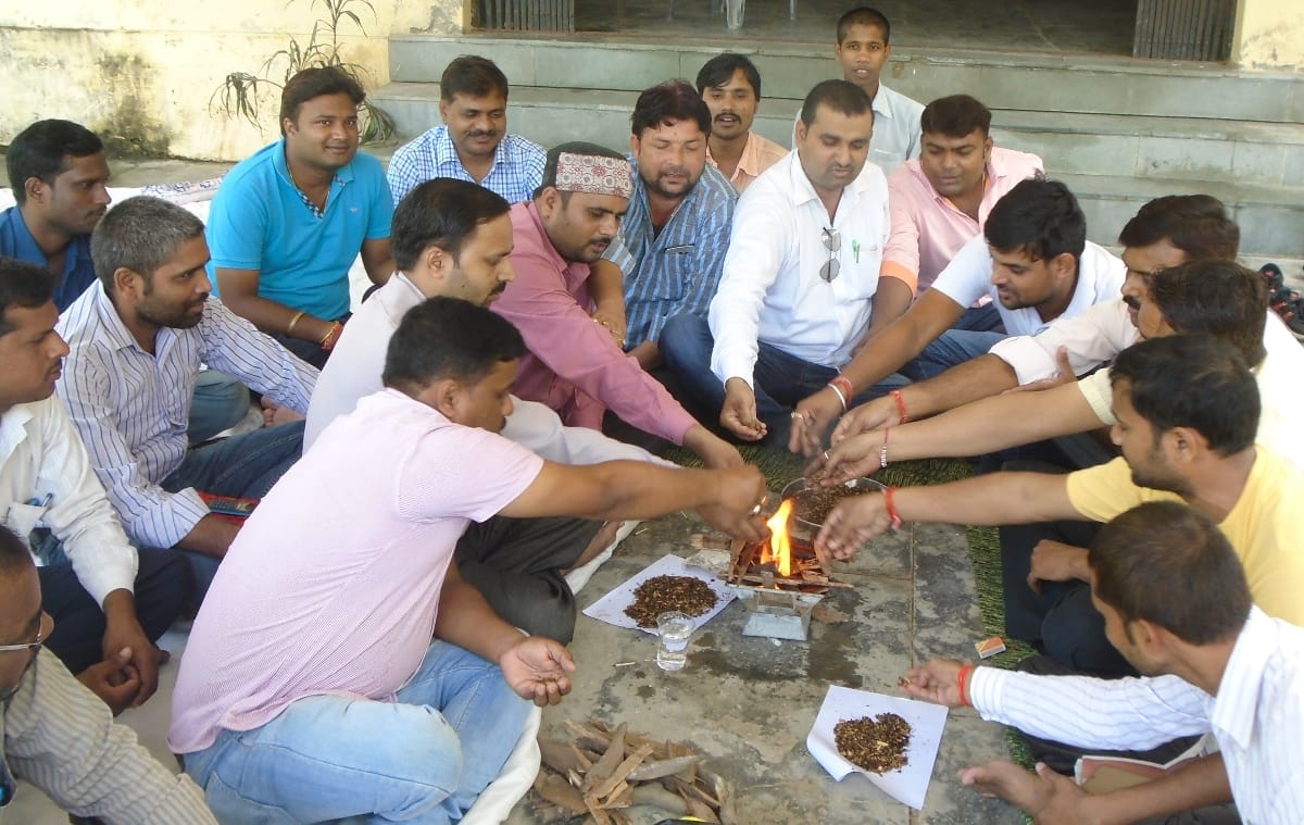 MGNREGA workers purification sacrifice wit