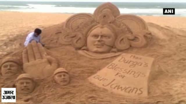रेत में दुर्गा का अवतार