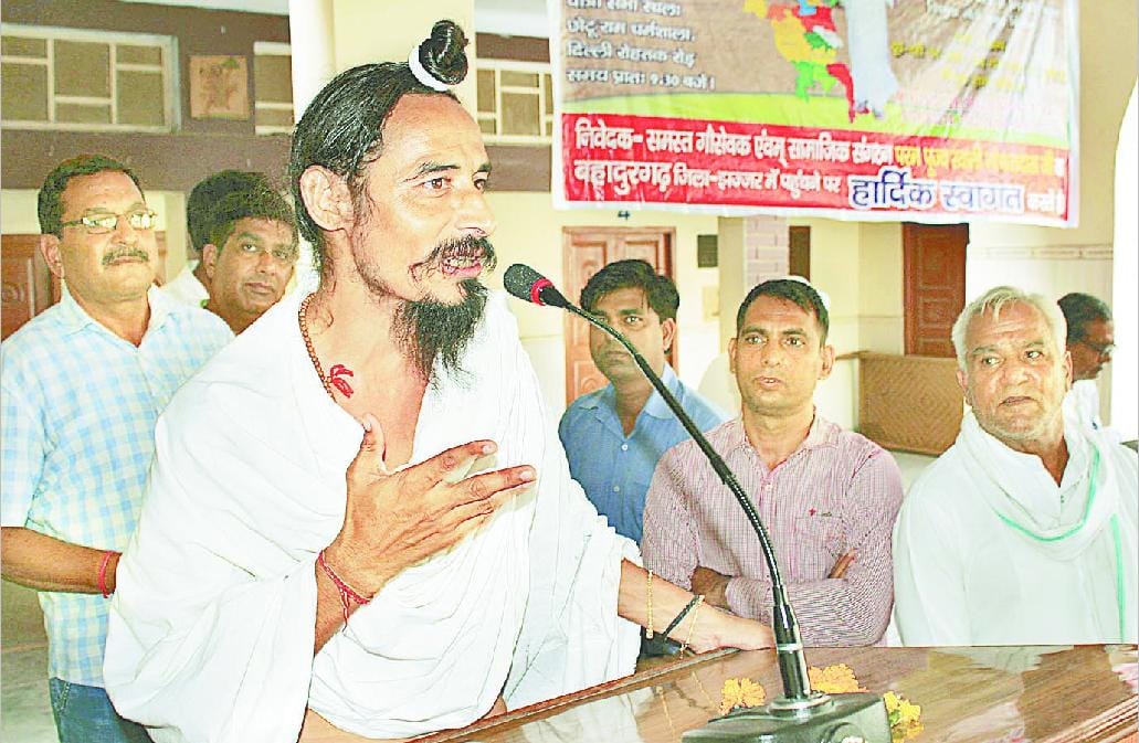 save cow, Sant Gopaldas, Sant Gopaldas in Jhajjar, Jhajjar