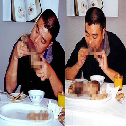 VIRAL Photo Of A Man Eating Fetus 