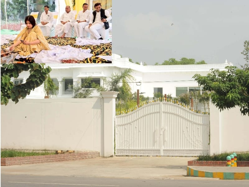 Chief minister akhilesh yadav shifted to his new home.