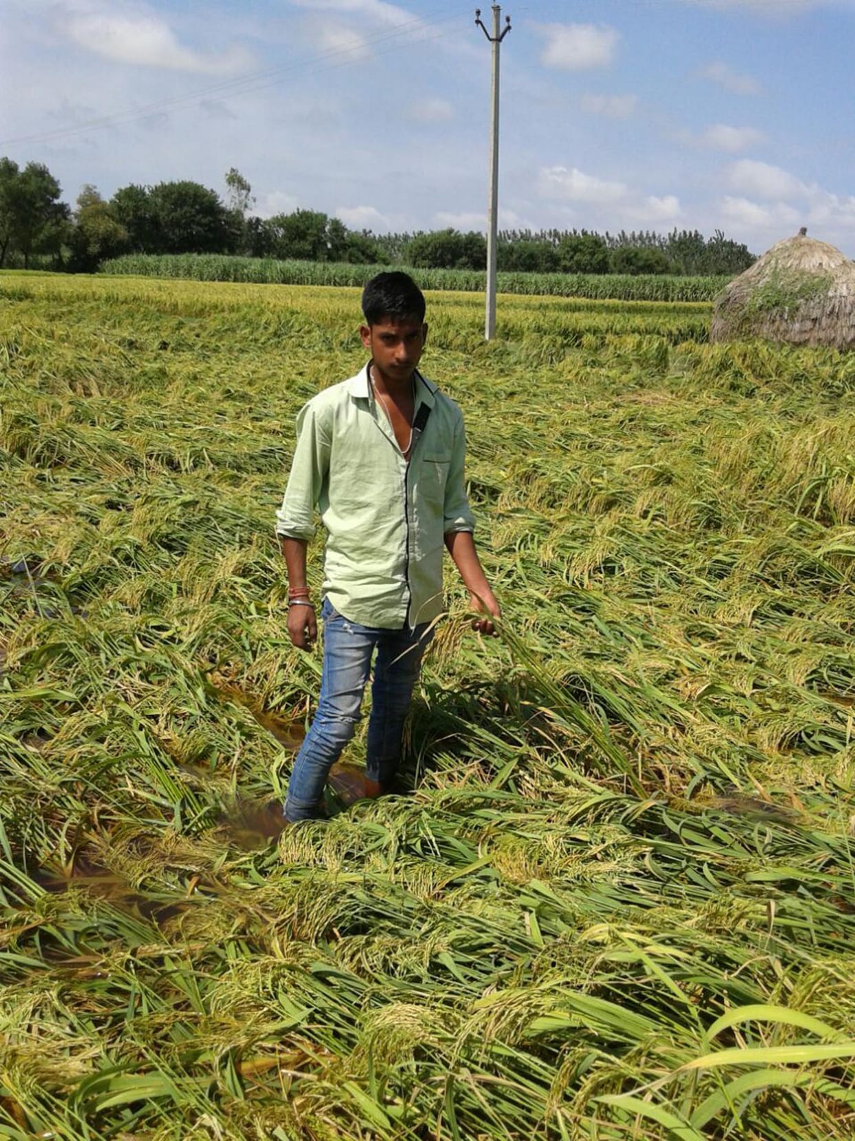 In many villages the outstretched foot disease.