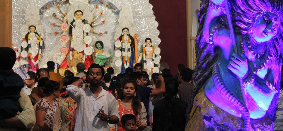 all durga puja pandals in noida in photos