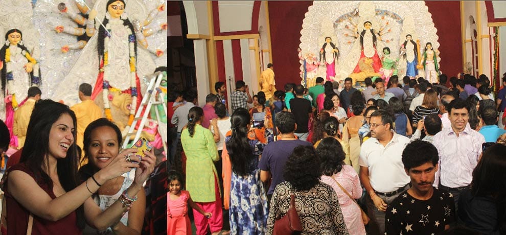 all durga puja pandals in noida in photos