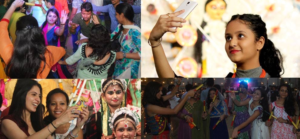 all durga puja pandals in noida in photos
