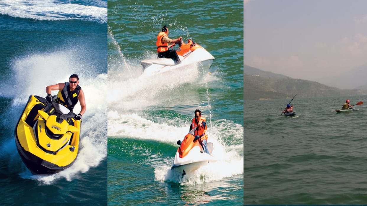 jet ski championship in uttarakhand tehri dam lake.