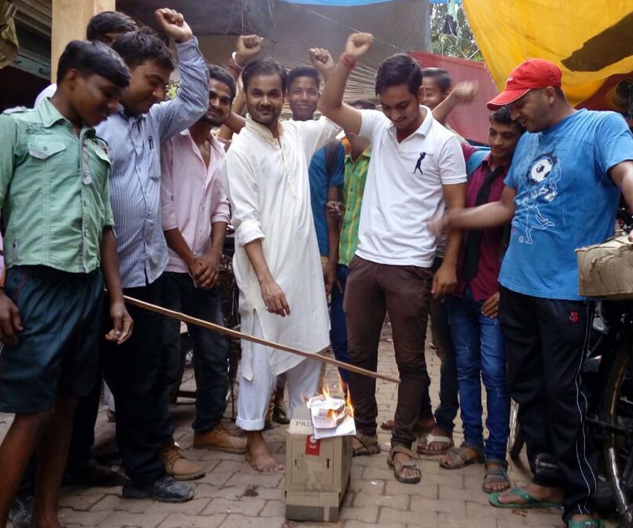 China products burned