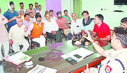 Decaying road, businessman upset