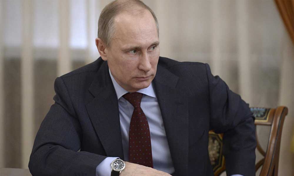 Russian president vladimir putin talk with BHU students