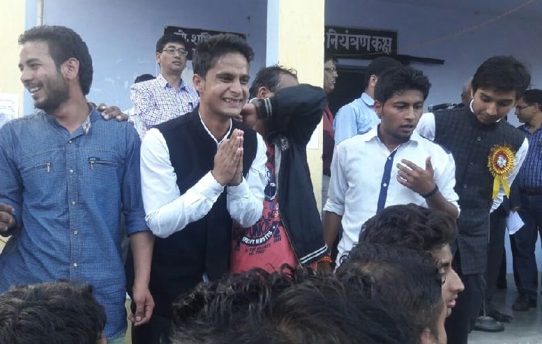 Hemant entitled Ranikhet students' union president