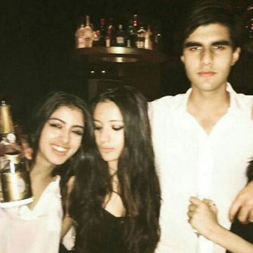navya doing party with friends in a pub