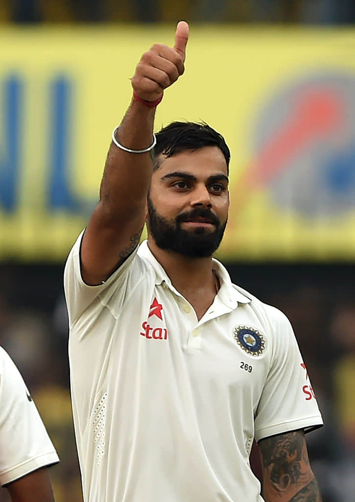 KOHLI STUCK 13TH TEST TON, SURPASSES SACHIN AND SEHWAG