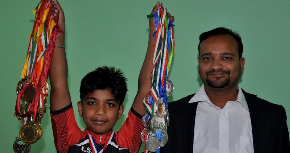 amazing talent of little sketer tanay of panchkula, 100 medals in nine years old age