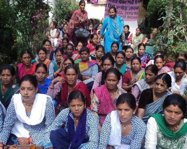 Anganwadi center deserted district strike