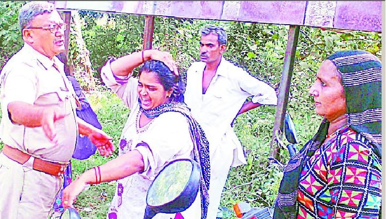Women were beaten