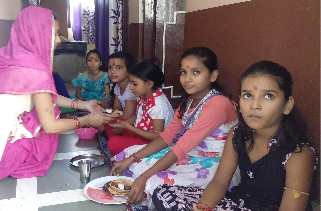 Food made by Dakshina girls