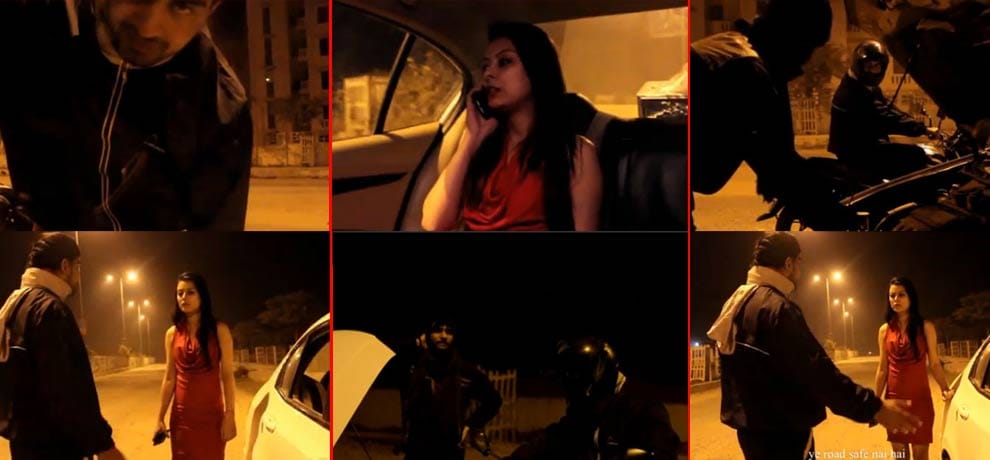 what happened with a girl in delhi when she got stuck alone on road in night 