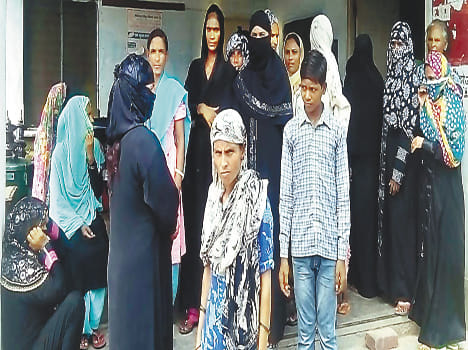 Women on the power sub-station commotion