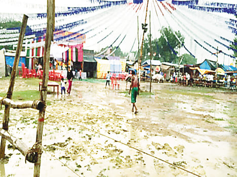 Ramlila staged by rain poured disturb