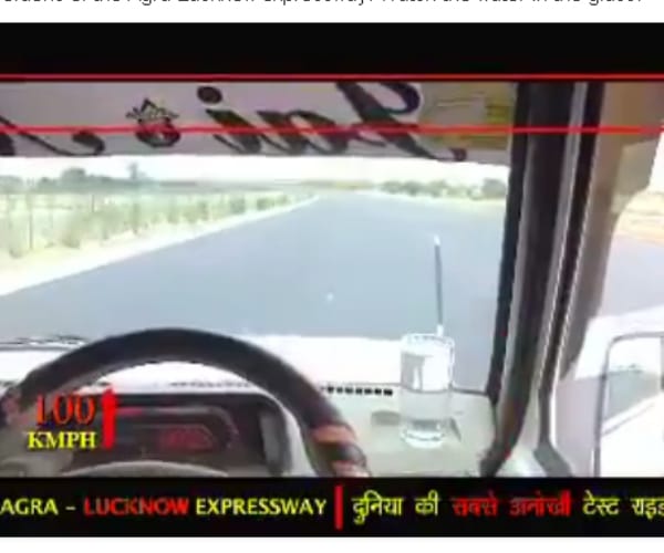  lucknow agra express way driving quality test.