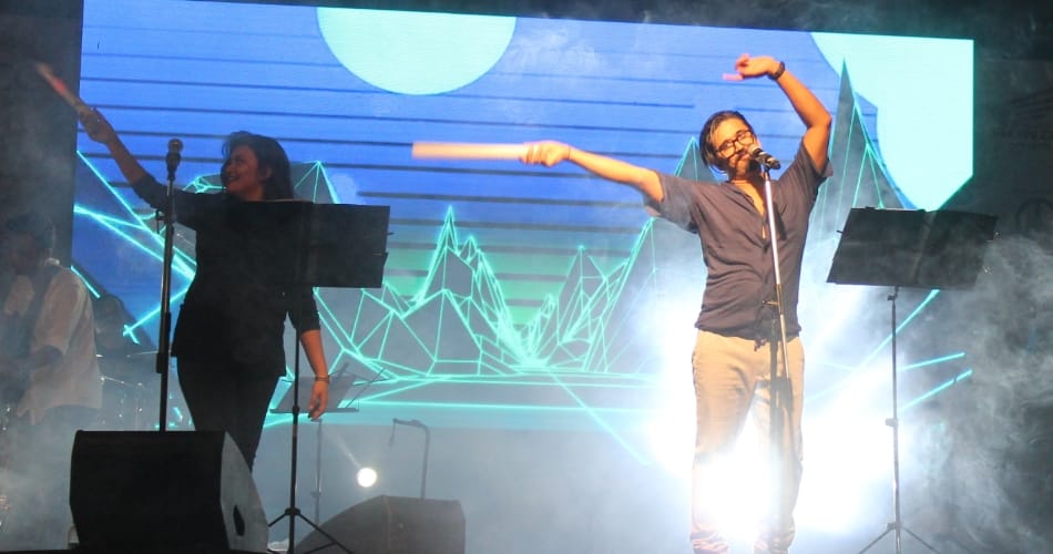 amit trivedi star night in pec festival chandigarh