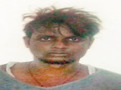 Police arrested a middle-aged punk robbing running
