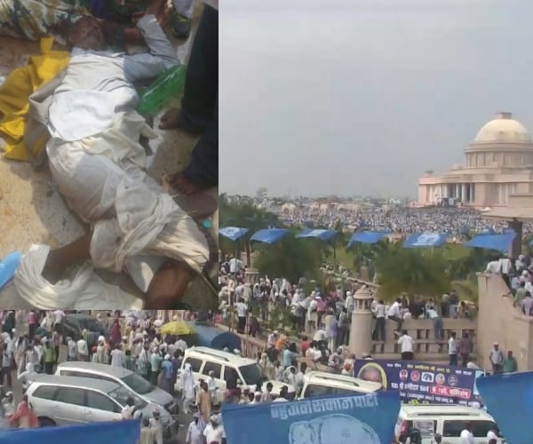 stampede in BSP rally in Lucknow.