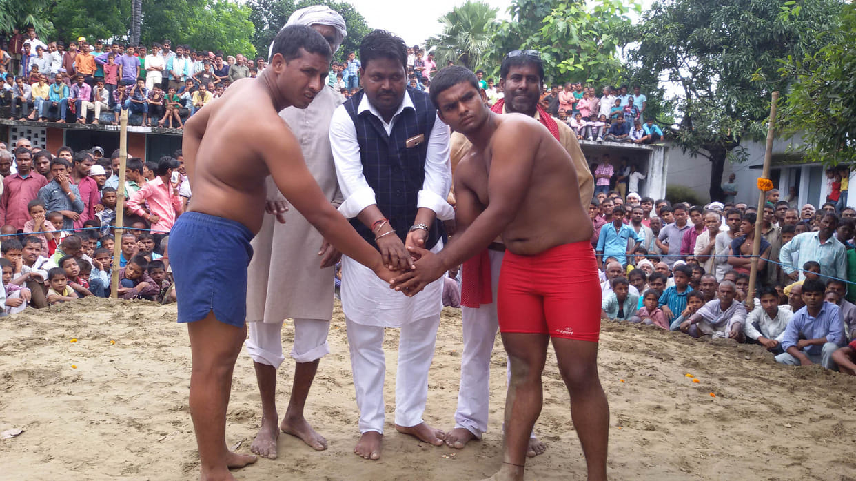 wrestlers showed thier power