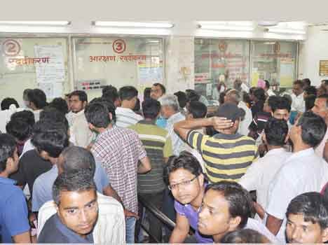 Passengers face trouble for ticket of train