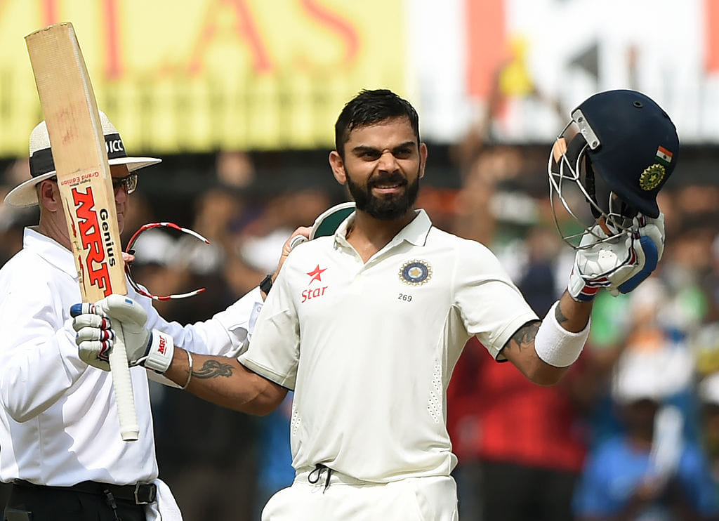KOHLI BECAME FIRST INDIAN CAPTAIN TO SCORE TWO  DOUBLE CENTURIES