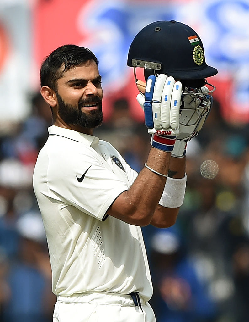 KOHLI BECAME FIRST INDIAN CAPTAIN TO SCORE TWO  DOUBLE CENTURIES