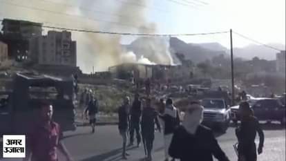 saudi air strike in yemen 100 killed 