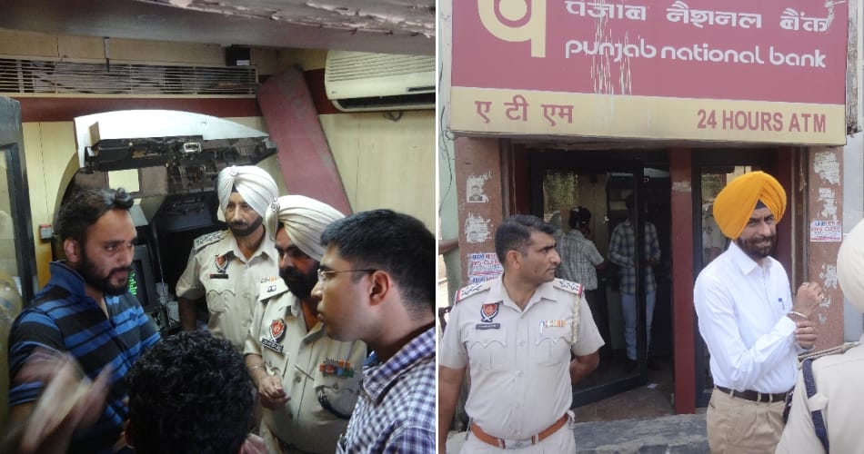 Big Loot Ropar, robbers, after robbing millions, from ,bank cash van