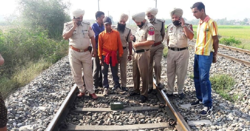Suspected box found on jalandhar pathankot railway track
