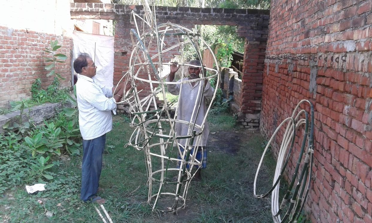 Up to 21 feet the effigy of Ravana will burn