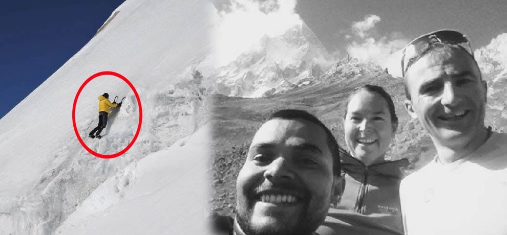 bhupesh reached on mount shivling peak of 6553 meter height in just 24 days   