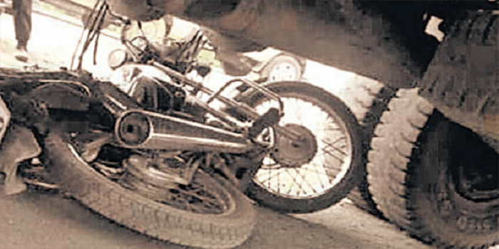 truck hit bike teenager killed man injured