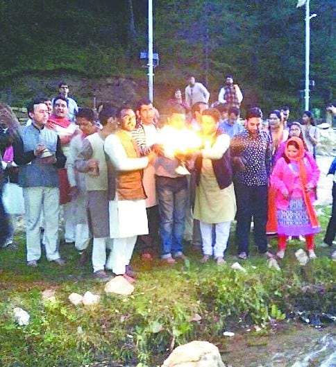 Jata Ganga Aarti on the Jageshwar starts