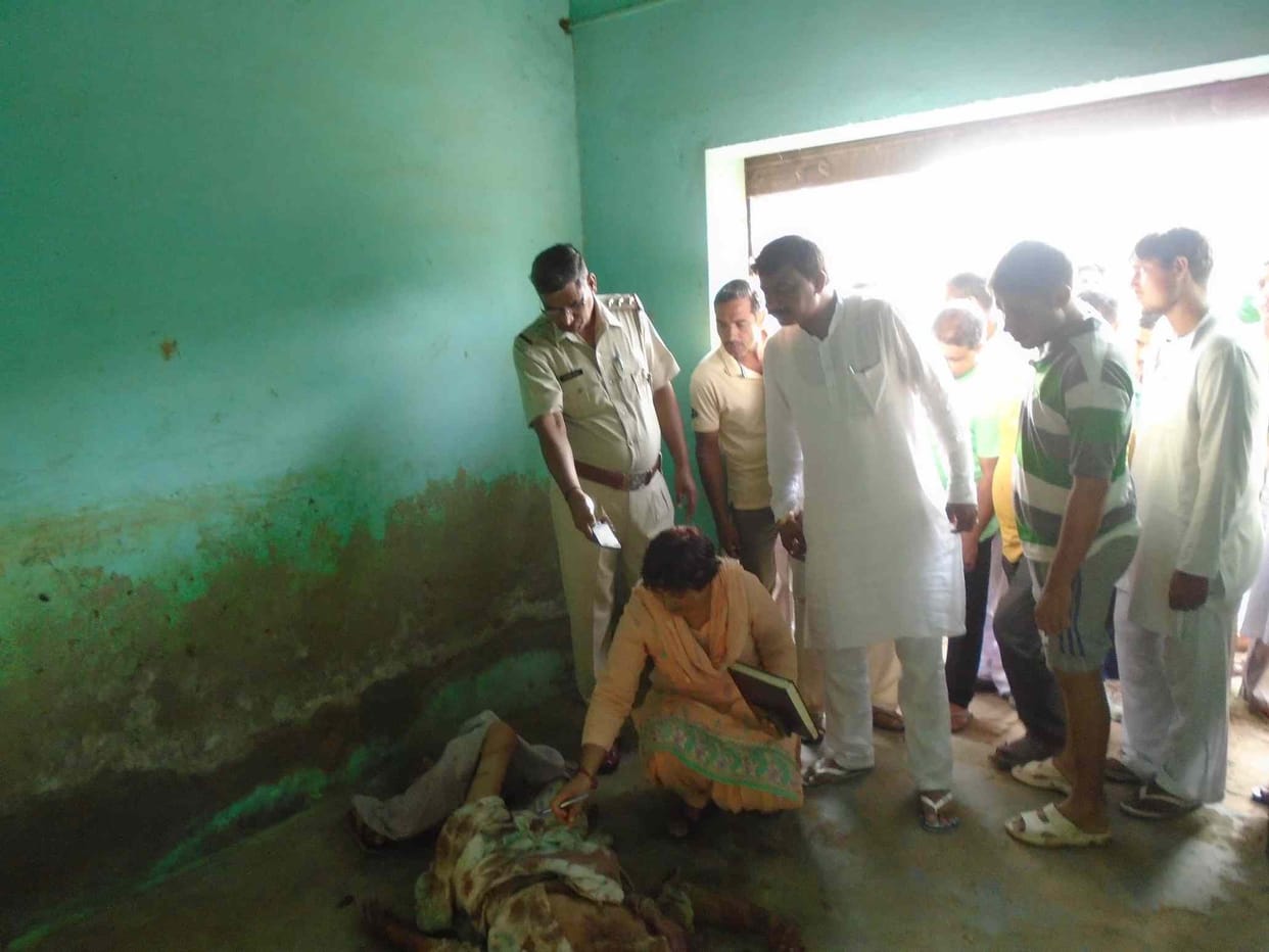 murder in rohtak, beaten with sticks, murder of the aged, are all unknown
