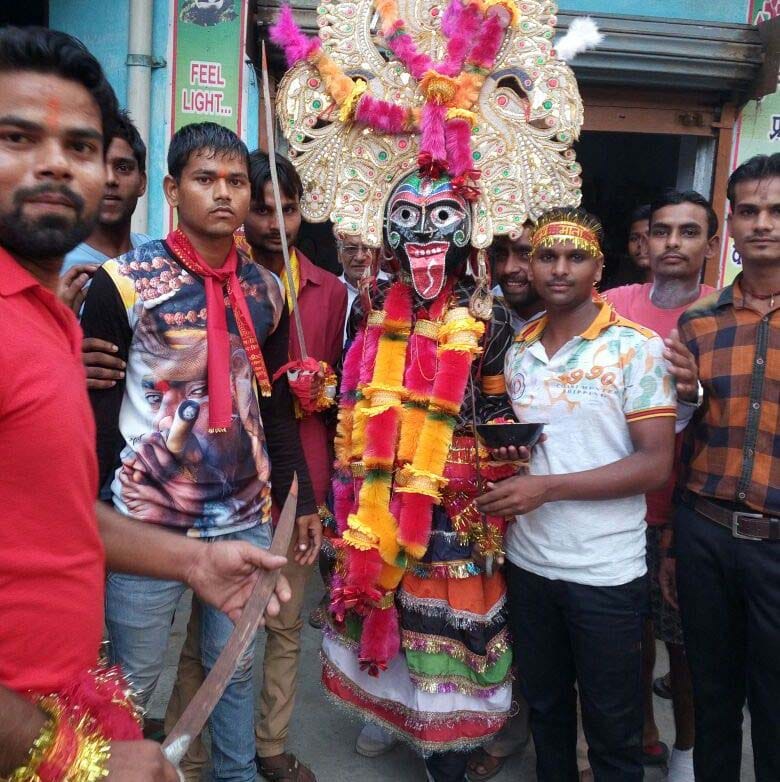 Mahakali extracted grand procession